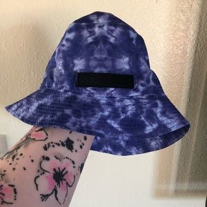 Purple tie-dye Nike bucket hat